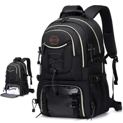 [Outdoor Travel Backpack] Large Capacity Lightweight Outdoor Travel Backpack with Shoe Compartment - Hiking, Camping and Camping Gear, Durable Fiber, Adjustable Shoulder Straps, Multiple Pockets, Great Gifts, Travel Backpacks