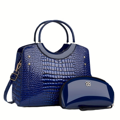 Crossbody Bag for Women – Large Capacity, Crocodile Print Large Capacity Set | Bag Vero – detail view 29