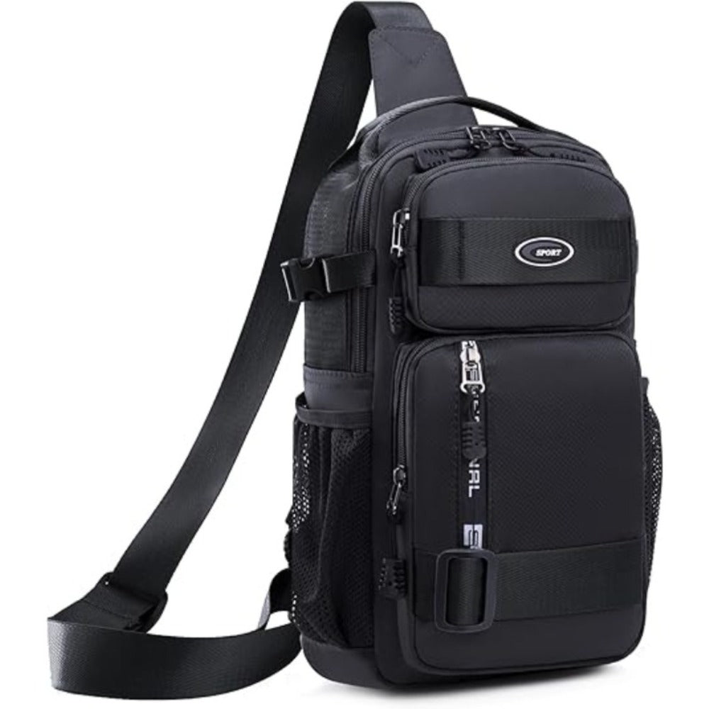 2026 Unisex Large Capacity Backpack - Lightweight Crossbody Bag with Multiple Compartments (Front, Top, Zippered Pocket), Adjustable Strap - Durable Nylon Backpack for Travel, Cycling, Commute, College, Day Trips - Everyday Carry Bag for Men & Women, Trav