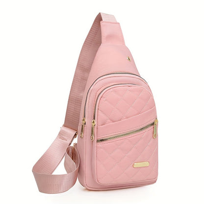 Compact Crossbody Backpack for Women, Made of Nylon, Versatile Bag for Both Men And Women, Ideal for Travel, Sports, Running, And Hiking, Casual Design with Adjustable Shoulder Strap
