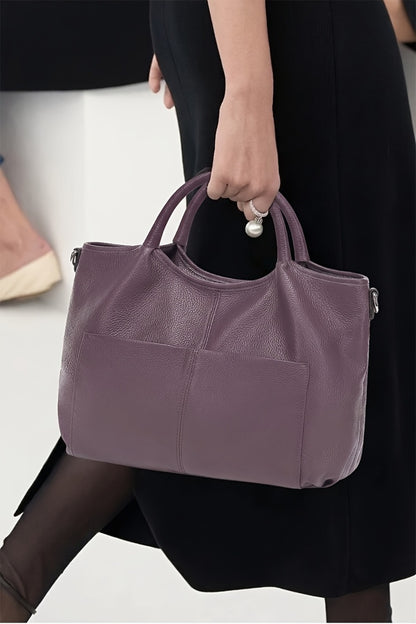 KOGTLA Genuine Leather Purses for Women,Luxury Genuine Tote Bag,Crossbody Shoulder Bags Designer Handbags Top Handle Satchel Bag,Large Capacity,Daily Commutes And Outings Pefect for Office,Business And Work
