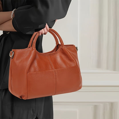 KOGTLA Genuine Leather Purses for Women,Luxury Genuine Tote Bag,Crossbody Shoulder Bags Designer Handbags Top Handle Satchel Bag,Large Capacity,Daily Commutes And Outings Pefect for Office,Business And Work