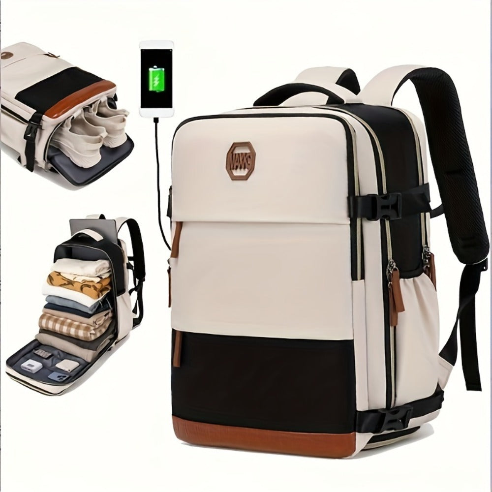 [Large Capacity Travel Bag] Travel Backpack Carry on for Women Men Gym Backpack with Laptop Compartment Teacher Personal Item Backpack Rucksack Airplane Additions Must Haves Outdoor Daily Backpack, Large Capacity Leisure Business Trip Travel Bag
