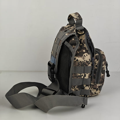 Crossbody Bag, Chest Bag, Ideal for Everyday Outdoor Use. Compact Chest Bag for Men, Perfect for Travel, Tactical Use, And Activities Like Hiking, Hunting, And Fishing