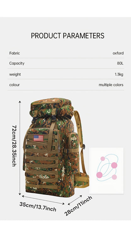 Men'S Sports Large Capacity Backpack Sports Backpack Hiking Bag