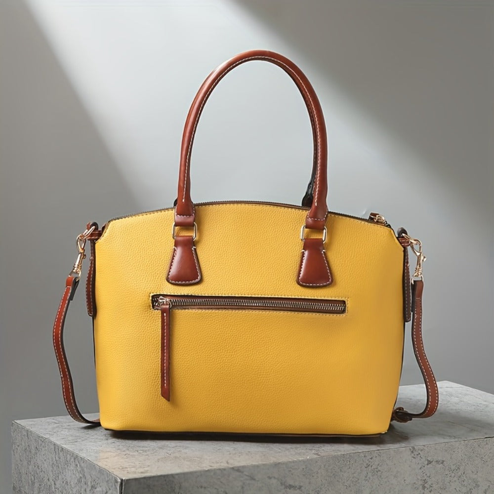 Crossbody Bag for Women – Textured Satchel Vintage Western Colorblock | Bag Vero – detail view 14