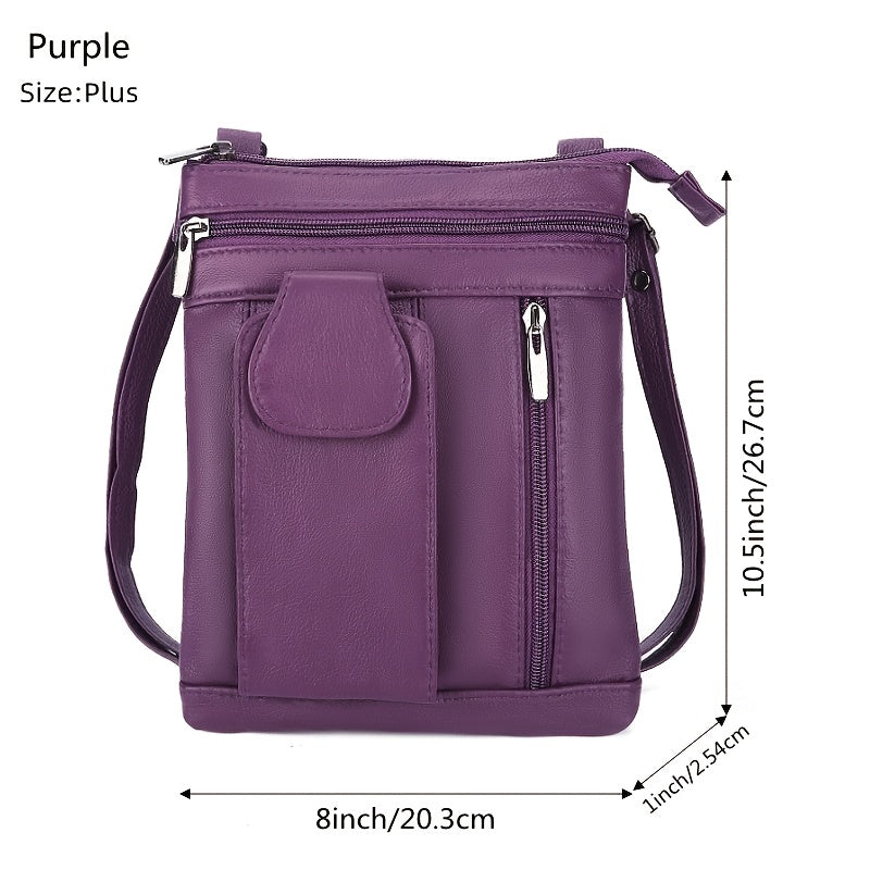 Crossbody Bag for Women – Genuine Leather, Adjustable Strap | Bag Vero – detail view 29