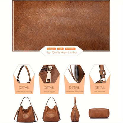 Hobo Bags For Women, Purses And Handbags Large Pocketbooks Designer Bucket Shoulder Bags