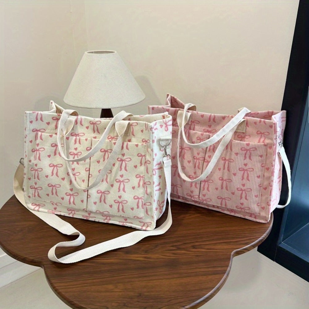 One Charming and Fashionable Large-capacity Heart-shaped Lace Print Velvet Handbag, a Multi-functional Handbag with Multiple Pockets, with Shoulder Strap, Magnetic Closure, Inner Lining Fabric. Ideal Gift for Valentine's Day.