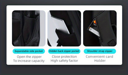 Laptop Backpack – Expandable, Anti-Theft, Large Capacity, for Travel & School | Bag Vero – detail view 17