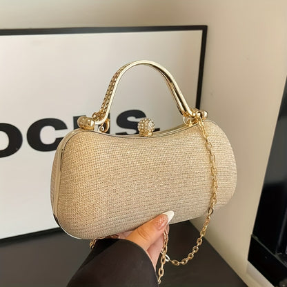Elegant Dinner Handbag with Shining Beads - Evening Bag This Elegant Dinner Handbag Decorated with Shining Beads Is Perfect for Travel Photography. It Also Works Well As A Ladies' Banquet Handbag And Is Suitable for The Carnaval Music Festival.