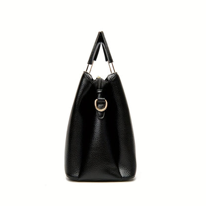 Fashionable Women's Handbag High-Quality Fabric Mom Bag Simple Single Shoulder Crossbody Bag Three-Layer Large Capacity Vintage Tote Bag