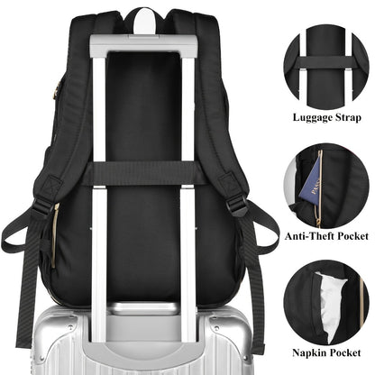 Women' & Lightweight Laptop Backpack with Compatible for School, College, Work - Tablet & Notebook Computer Compartment, Adjustable Straps, School Bookbag () - Ideal for,, Teachers, Travel & Commute