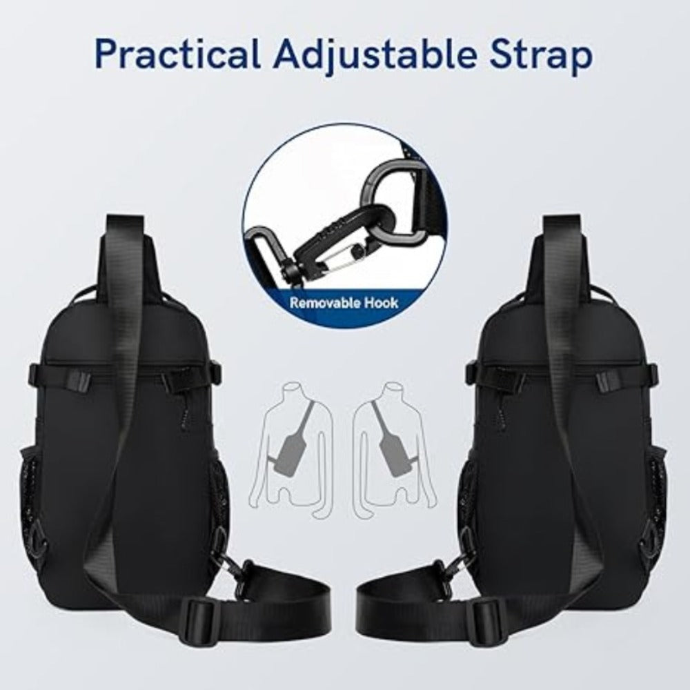 2026 Unisex Large Capacity Backpack - Lightweight Crossbody Bag with Multiple Compartments (Front, Top, Zippered Pocket), Adjustable Strap - Durable Nylon Backpack for Travel, Cycling, Commute, College, Day Trips - Everyday Carry Bag for Men & Women, Trav