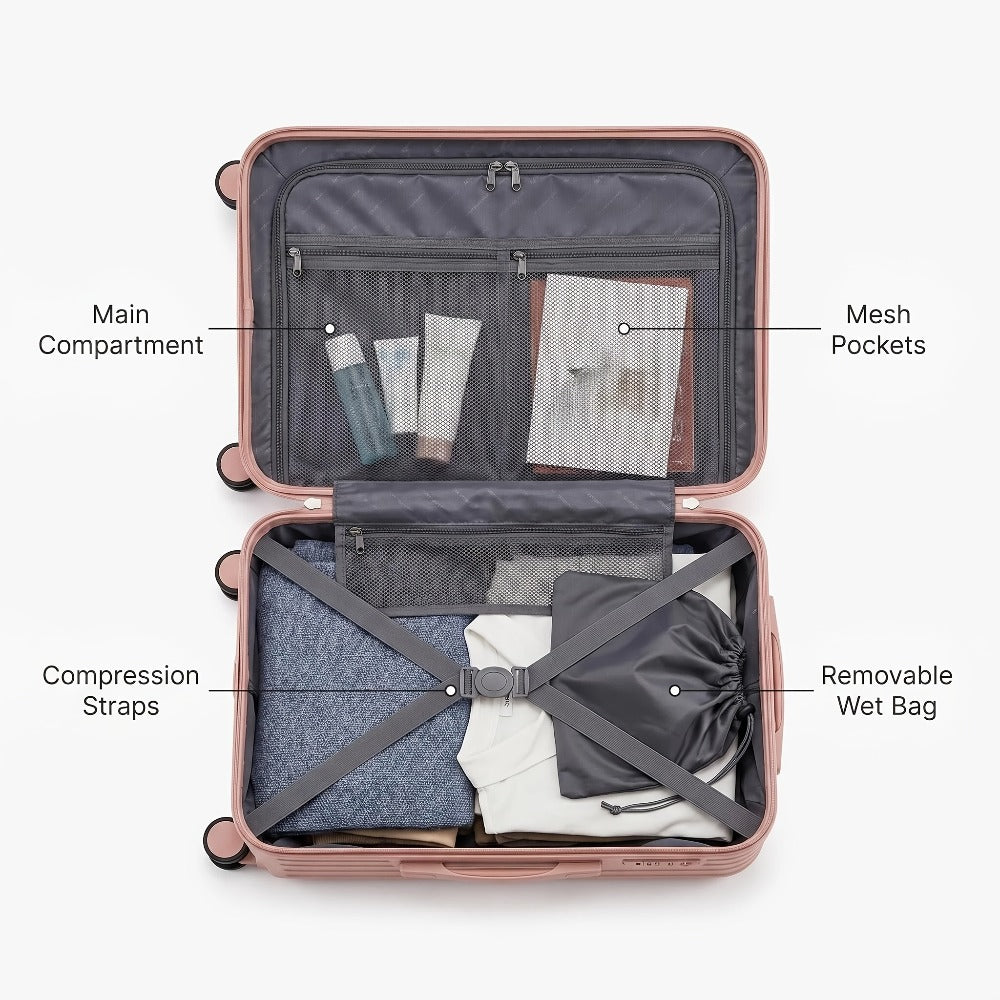 Travel Makeup Bag – 20 Inch, Hardshell, for Travel | Bag Vero – detail view 5