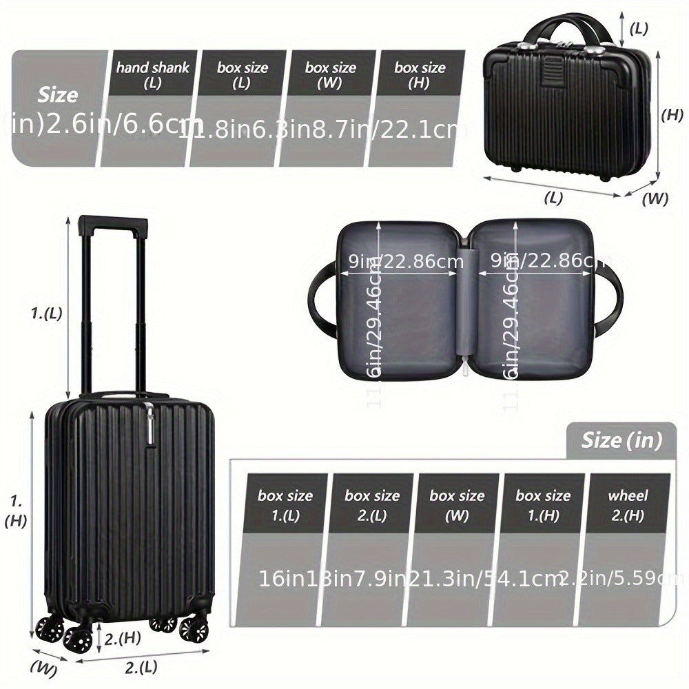 Luggage Set – 2-Piece, 20 Inch, Hardshell, for Travel & Work | Bag Vero – detail view 15