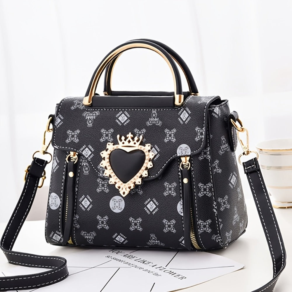 Mini Heart-shaped Women's Bag Shoulder Bag, Simple And Stylish Handbag Messenger Bag