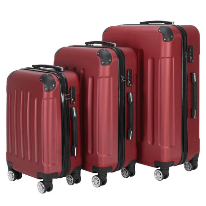 3-in-1 Portable ABS Trolley Case luggage 20" / 24" / 28" Purple
