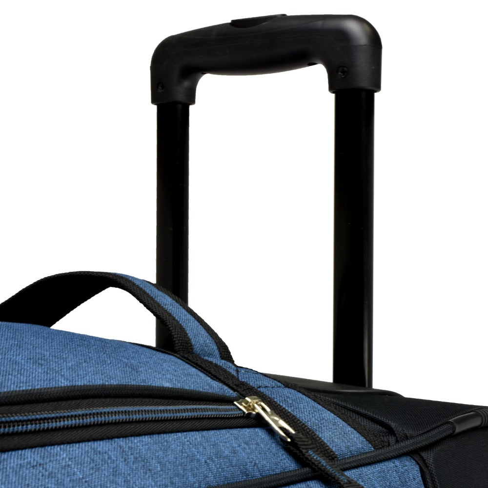 Pacific Gear Keystone 30" Polyester Upright Rolling Duffel Bag | Large Capacity, Lightweight, Retractable Handle & Recessed Wheels | Navy, Bright Red, Black, Grey, Purple, Olive - for Sports, Long Trips, & Camping