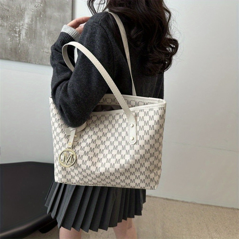 Tote Bag for Women – Large Capacity, Checkered Large Capacity Retro Plaid | Bag Vero – detail view 36