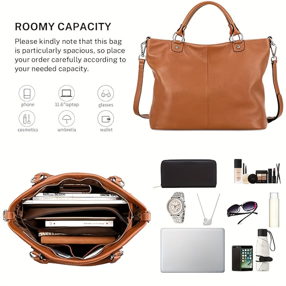 Women's Soft Handbags - Premium Handbags And Tote Bags with Adjustable Shoulder Straps, Spacious Work Bags And Daily Commuter Bags