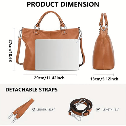 Laptop Bag – 10 Colors, PU Leather, for Travel & Work | Bag Vero – detail view 11