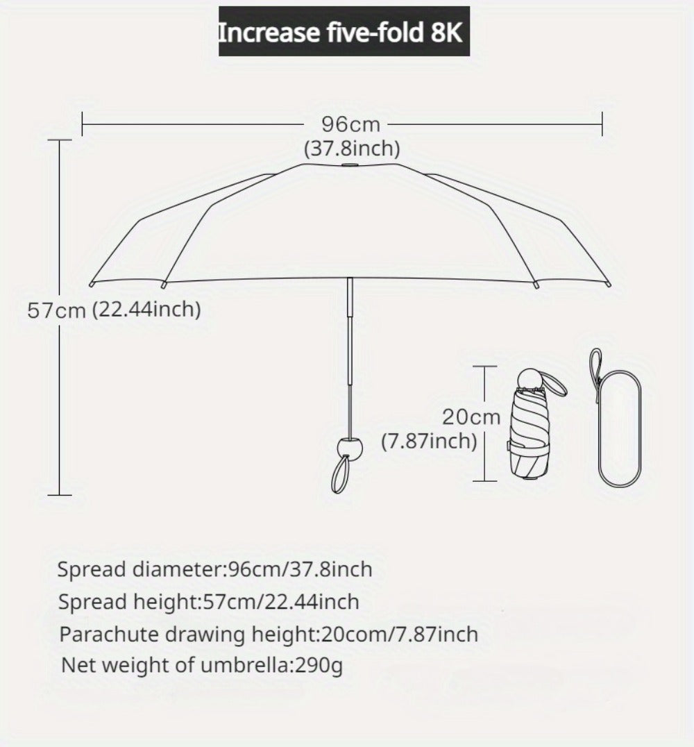 Travel Umbrella – Mini, Compact, Foldable, for Travel | Bag Vero – detail view 17