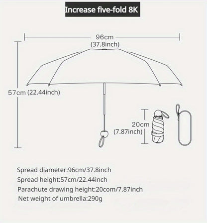 Travel Umbrella – Mini, Compact, Foldable, for Travel | Bag Vero – detail view 17