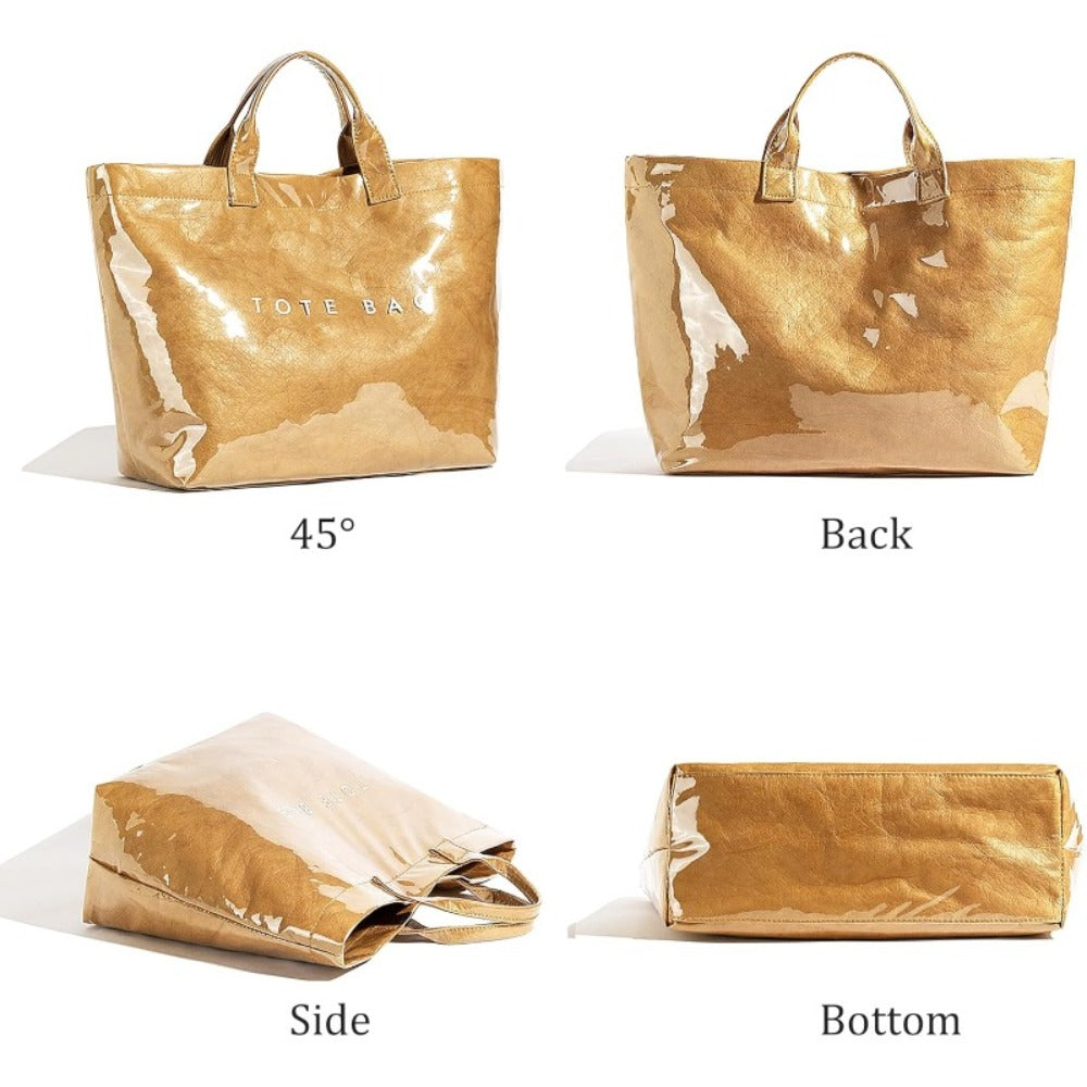 Large Plastic Tote Bag for Women, Perfect for Work, Featuring Letter Prints. Ideal As Hobo Bags, Kraft Paper Handbags, And Purses, Suitable for Valentine'S Day And Mother'S Day Gifts
