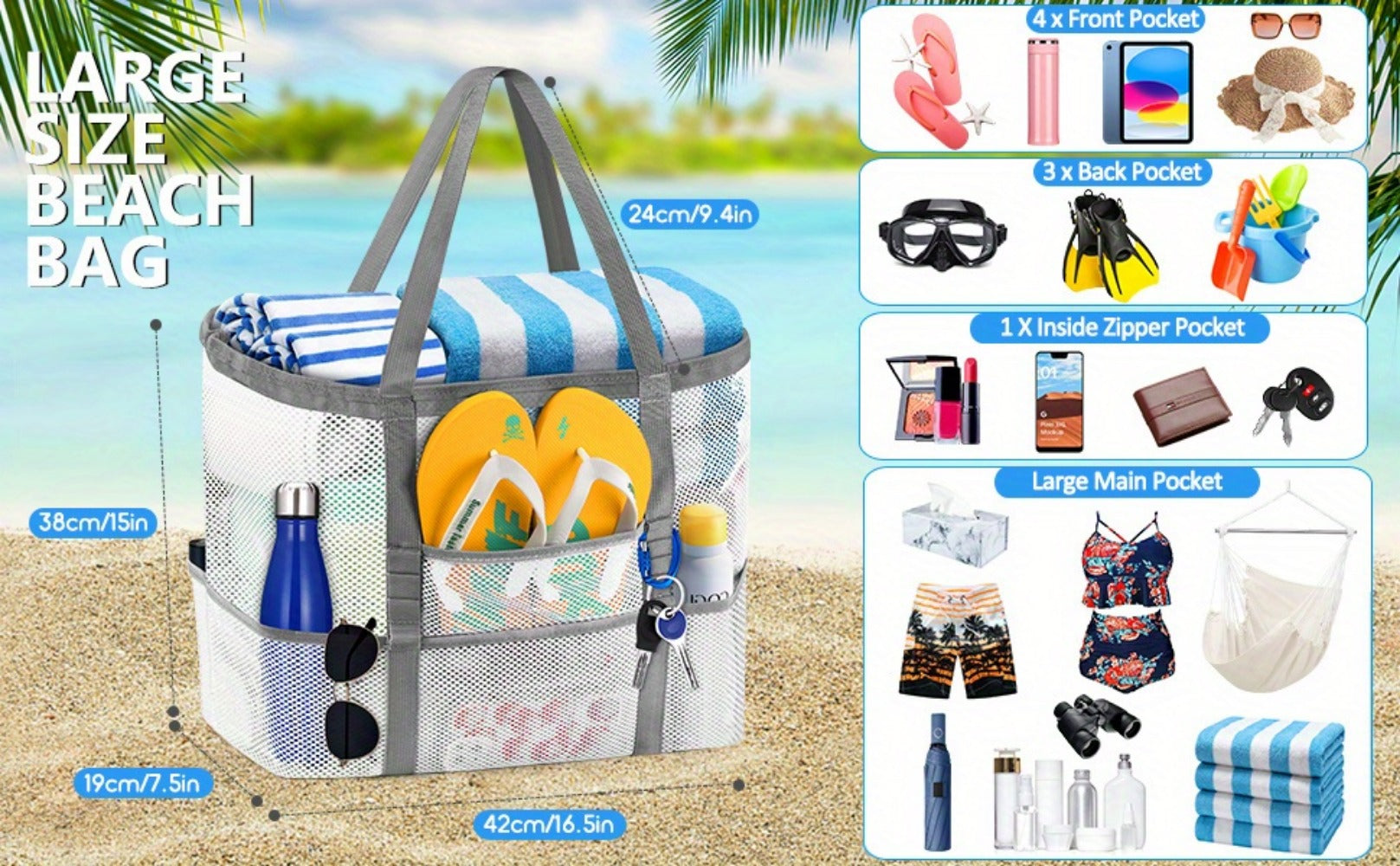 Tote Bag for Women – Foldable, Lightweight, for Travel | Bag Vero – detail view 30