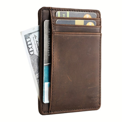 Wallet for Men Slim with 8 Slots Men's RFID Wallet Minimalist Front Pocket Money Clip Wallet