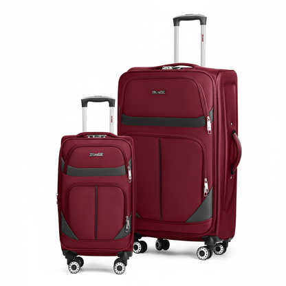 New York Xpress Durable Softside Luggage Lightweight Expandable with Spinner Wheels & Combination Lock, Reinforced Handles, Carry On Airline Approved and Checked, Soft Shell Travel Case for Men & Women, Available in 22", 26", 30", 34"