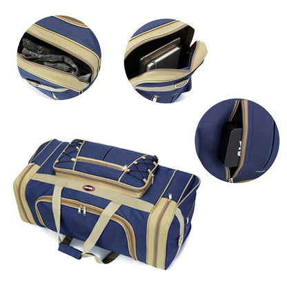 19.02gal Large Luggage Duffle Bag Foldable Lightweight Weekender Travel Bag Multi-Functional Carry Bag for Men Women