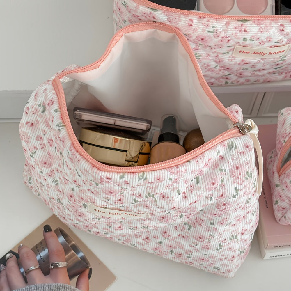 Travel Makeup Bag – Corduroy, Large Capacity, Lightweight, for Travel & Everyday Use | Bag Vero – detail view 4