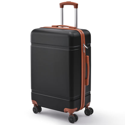 Luggage with Spinner Wheels, ABS Hardshell Suitcase, 20 Inch Carry On, 24 Inch Medium & 28 Inch Checked Suitcase Or 3pcs Luggage Set (20/24/28)