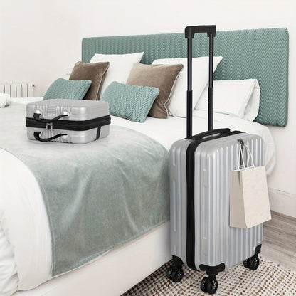 2pcs Luggage Set, 20-Inch Rolling Suitcase & 14-Inch Makeup Bag, Travel Carry-On Trolley Bag with Spinning Wheels & TSA Lock for Business & Leisure Flights. Available In Four Colors.