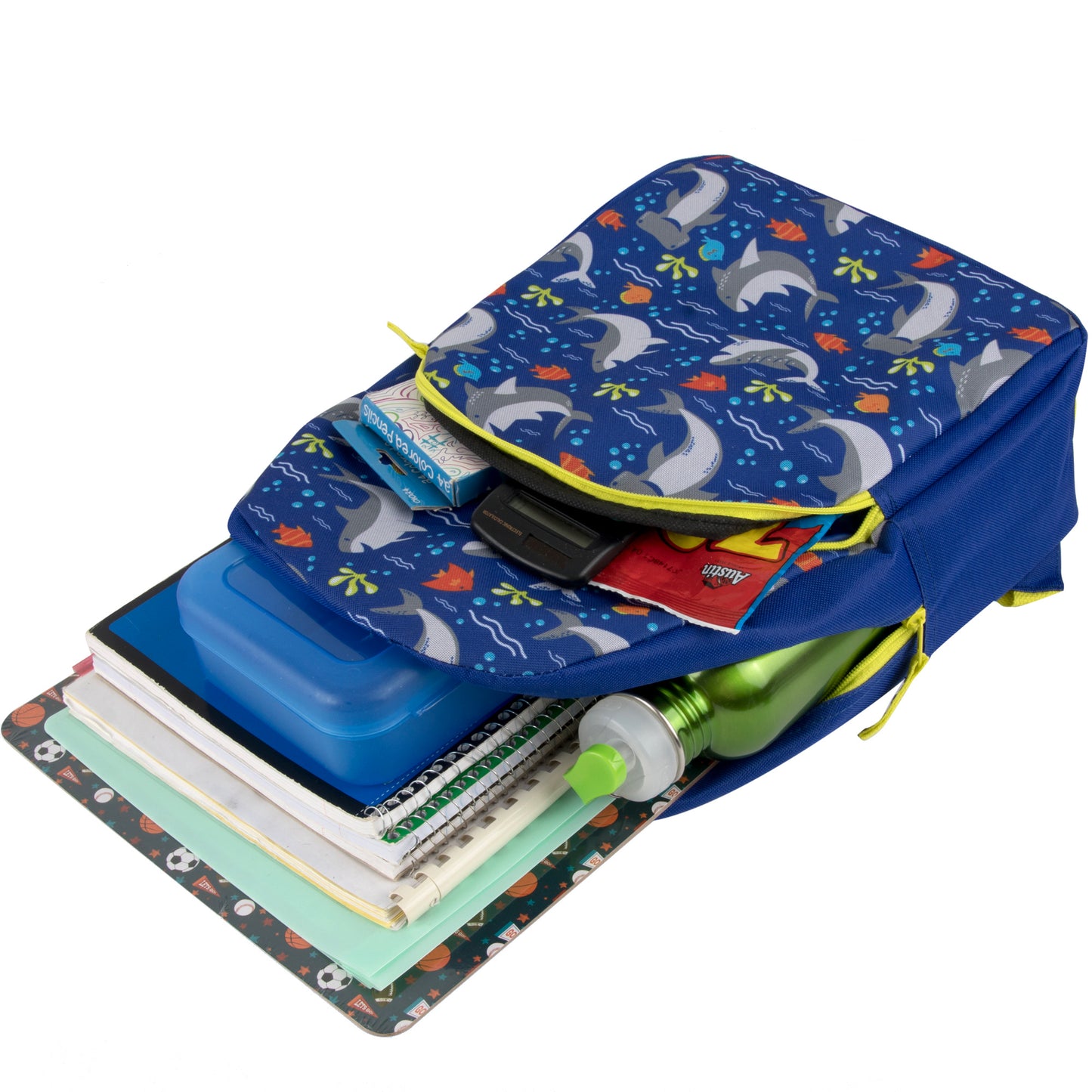 24 Pack of Bulk Wholesale 15 Inch Fun Printed Backpacks for Commute and Travel in Fantastic Creature Prints