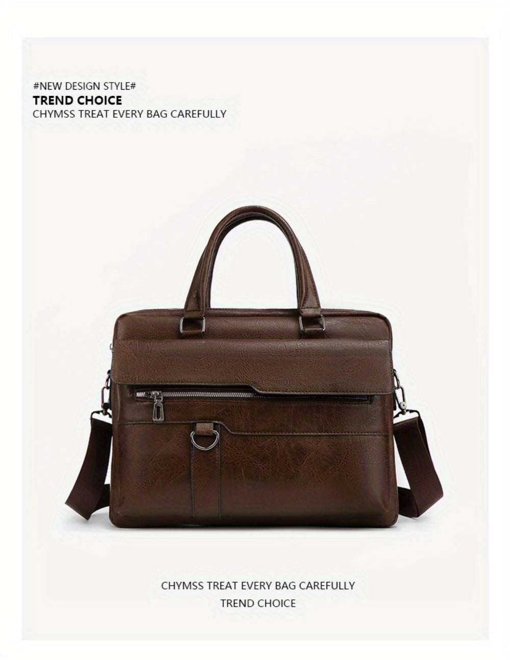 Laptop Bag – PU Leather, Lightweight, for Work & Everyday Use | Bag Vero – detail view 13