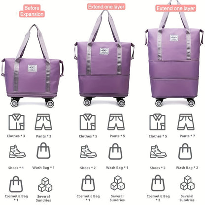 Carry On Luggage – Expandable, Rolling Duffel Detachable Wheels Expandable | Bag Vero – detail view 9