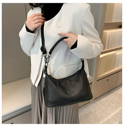 Bolsos Para Mujer Tassel Textured Genuine Genuine Leather Crossbody Bag Shoulder Bag with Adjustable Strap Daily Commuter Versatile Handbag Tote Bag for Women Large Capacity Travel Bags for Women