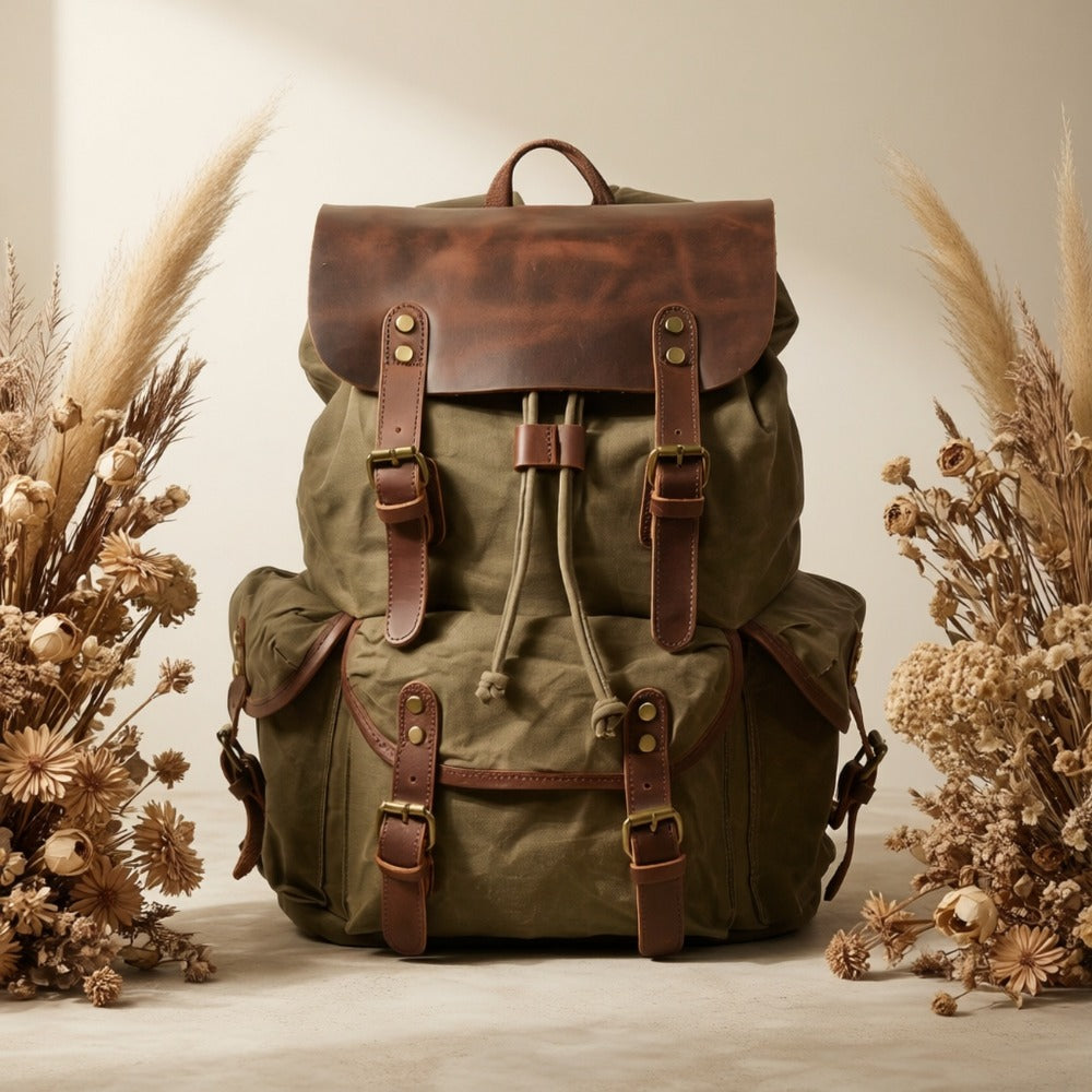 Laptop Backpack – Canvas, for Travel & Everyday Use | Bag Vero – detail view 13