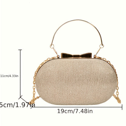 Women's Wallet – Oval Glitter Evening Clutch Sparkly | Bag Vero – detail view 6