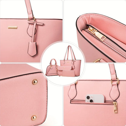 Set of 4 Stylish Handbags for Women, Including Purses, Wallets, Tote Bags, And Crossbody Bags, Perfect As a Valentine'S Day Gift for Ladies And