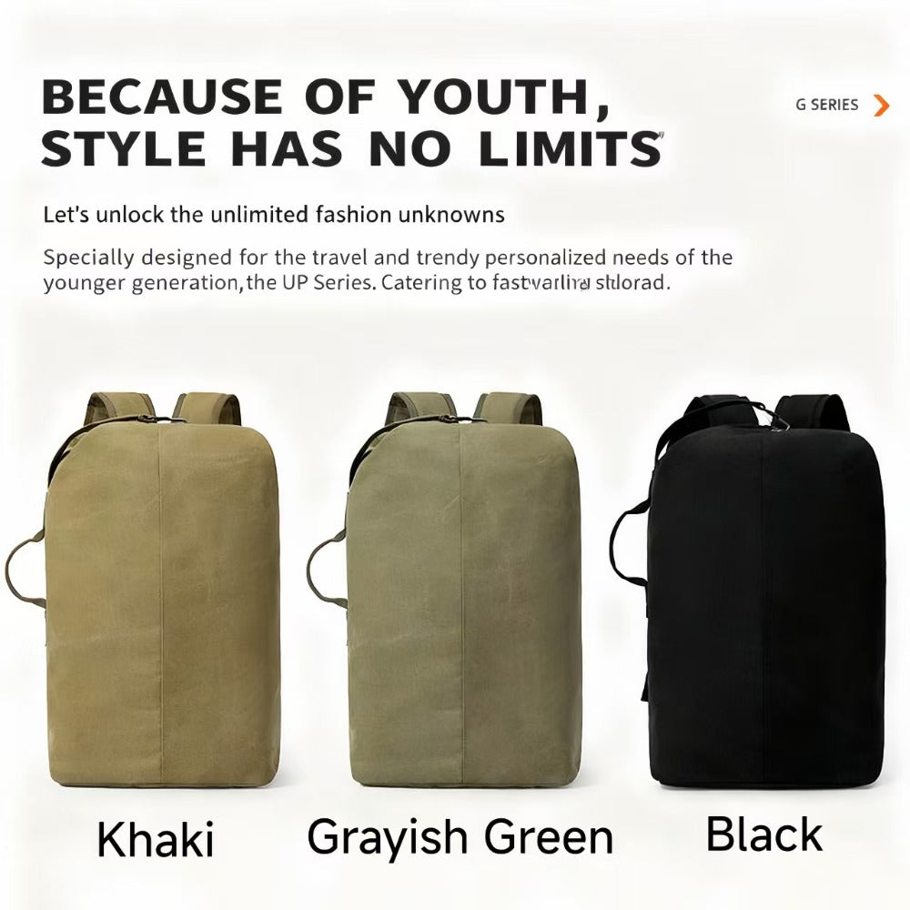 Travel Backpack – Canvas, Anti-Theft, Lightweight, for Travel | Bag Vero – detail view 19