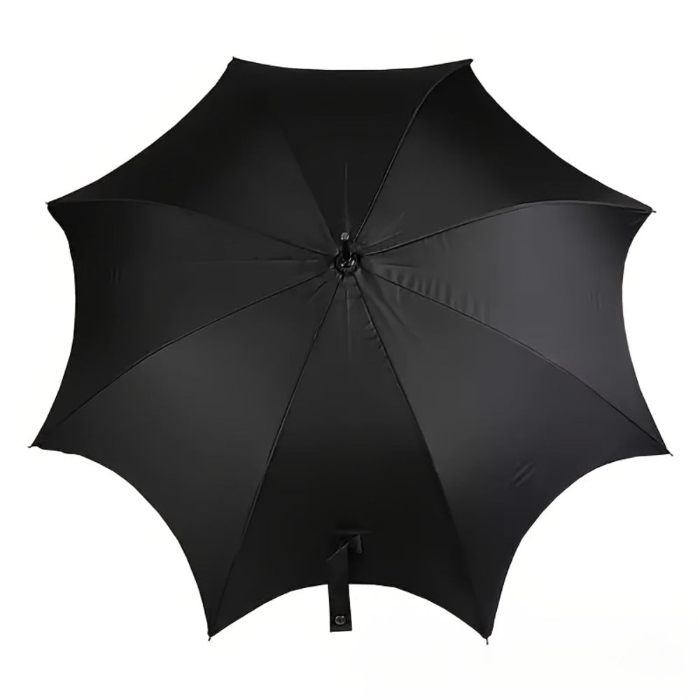 Large Automatic Batwing Umbrella with Black Canopy & Bat-Themed Design - Automatic Open/Close Suitable for Gothic, Punk Style, Batwing Umbrella for, Christmas Gift, for Halloween, Daily Use, Outdoor Accessory