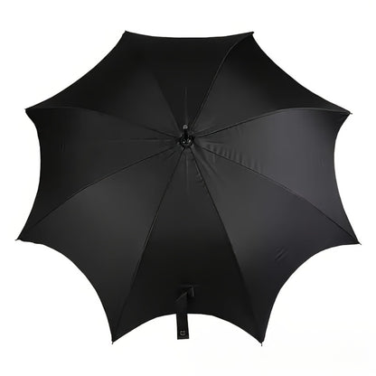 Large Automatic Batwing Umbrella with Black Canopy & Bat-Themed Design - Automatic Open/Close Suitable for Gothic, Punk Style, Batwing Umbrella for, Christmas Gift, for Halloween, Daily Use, Outdoor Accessory