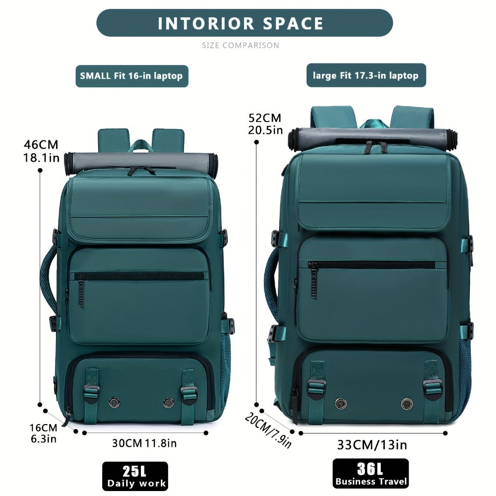 Laptop Backpack – 17 Inch, Nylon, Trolley Sleeve, Multi Pocket | Bag Vero – detail view 18
