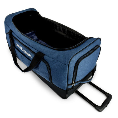 Pacific Gear Keystone 30" Polyester Upright Rolling Duffel Bag | Large Capacity, Lightweight, Retractable Handle & Recessed Wheels | Navy, Bright Red, Black, Grey, Purple, Olive - for Sports, Long Trips, & Camping