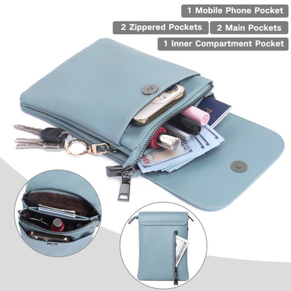 [Ideal Gift for Christmas] Small Crossbody Bag for - Versatile Phone Purse with Adjustable Strap, Magnetic Snap & 3 Compartments - Perfect for Travel, Outdoor & Everyday Use - Ideal Gift for Christmas, Dailygift for Friends, Mini Purse, for Teenager