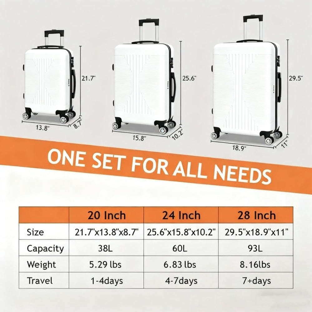 Carry On Luggage – 5 Colors, 28 Inch, Hardshell, TSA Lock | Bag Vero – detail view 17